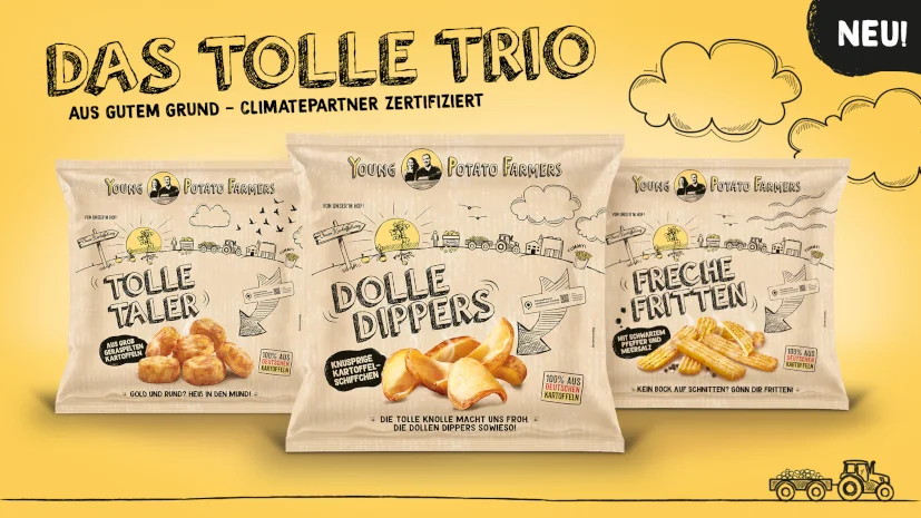 Tolle Taler, Freche Fritten, Dolle Dippers, YPF, Young Potato Farmers, Wernsing, Tolle Trio, knusprig kartoffelig